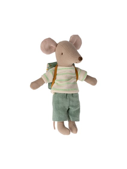 Myšák s batůžkem velký bratr světle modrý Maileg