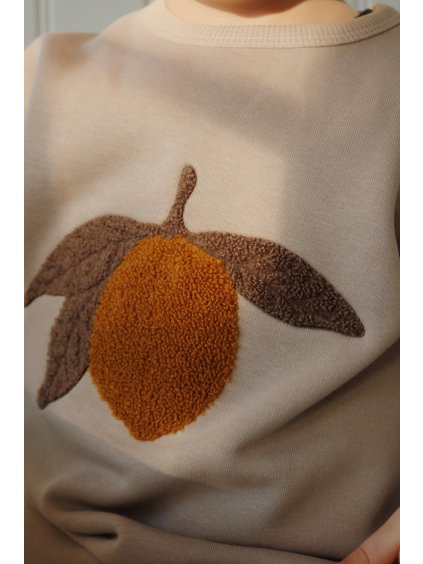 Mikina přes hlavu LOU TERRY Lemon Konges Slojd