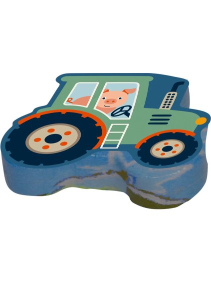 Kouzelný ručník traktor zelený DIE SPIEGELBURG