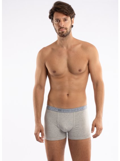Pánské boxerky jednobarevné  šedé extreme intimo