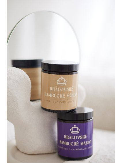 Bambucké 100% máslo s levandulí a citrónovou trávou 180ml Kings.cz