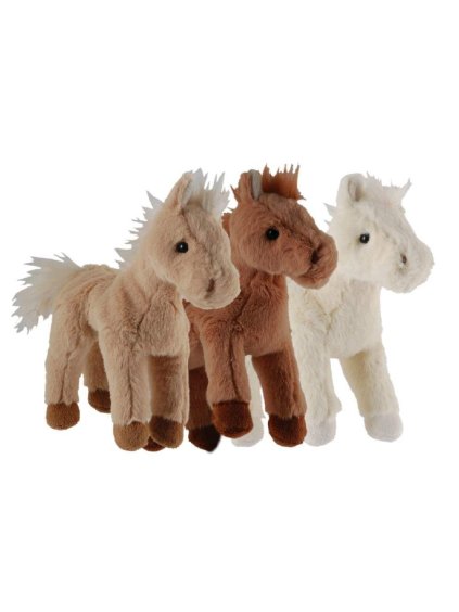 Koník plyšový PONY středně hnědý 25 cm Bukowski