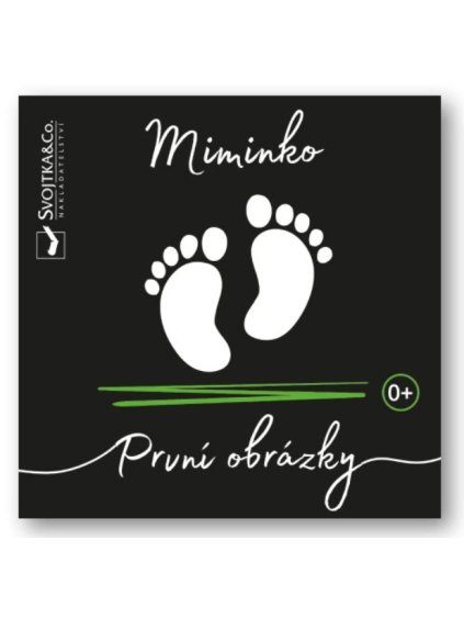 Knížka černobílá pro miminko První obrázky