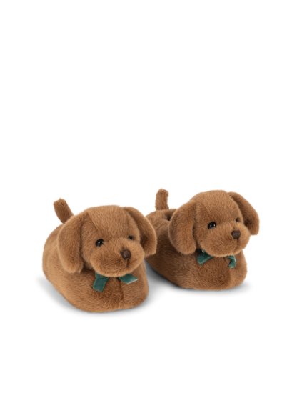 Bačkory chundelaté SAUSAGE DOG Chicory Coffe Konges Slojd