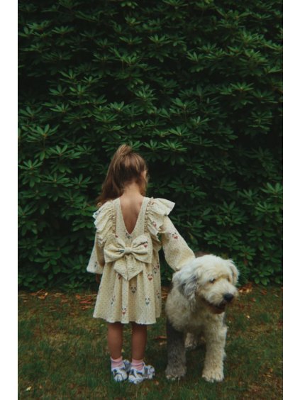 Šaty s dlouhým rukávem ELIN Dot Miao Mist Konges Slojd