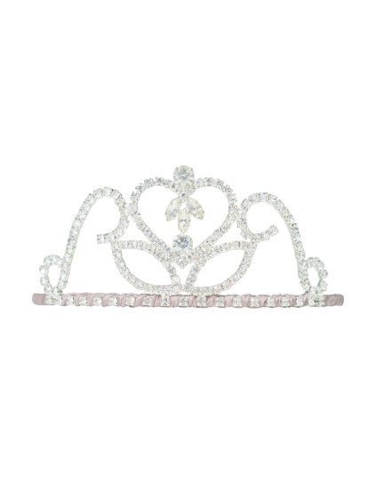 Čelenka s korunkou stříbrná Mimi and Lula