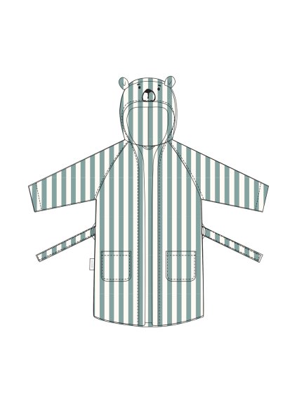 Lily Bathrobe LW20667 2666 Peppermint creme de la creme 1