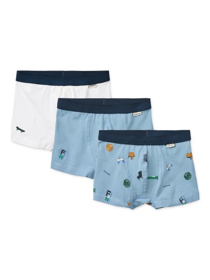 Marvin Boxers 3 Pack LW20283 2700 Fun Crisp white beach blue mix 1