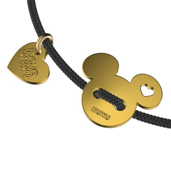 Levně Náramek Mini Mickey I love KUKU Barva: Zlatá