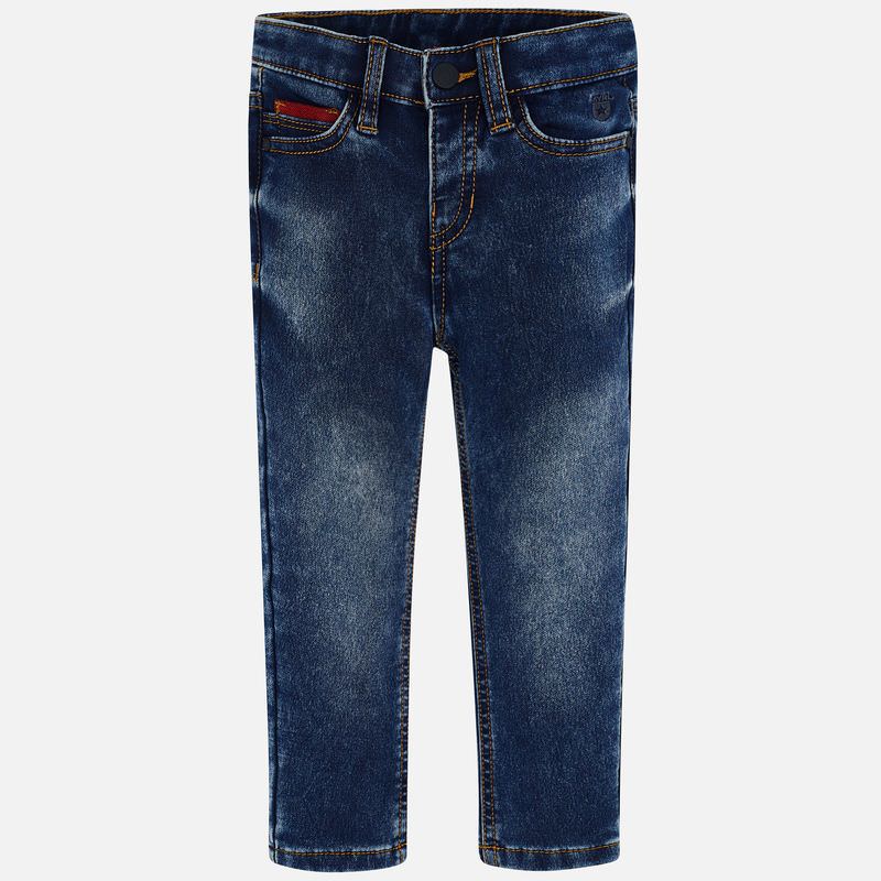 Rifle s červenými detaily slim fit MINI Mayoral