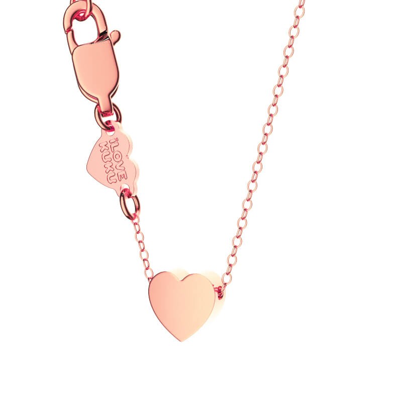 Řetízek Little Heart I love KUKU Barva: rose gold