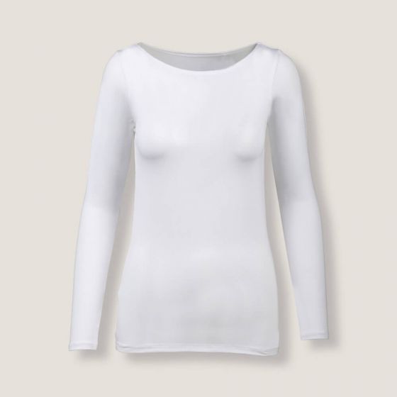 Triko dámské s dlouhým rukávem černé/bílé basic Extreme Intimo velikost: 38 bílé