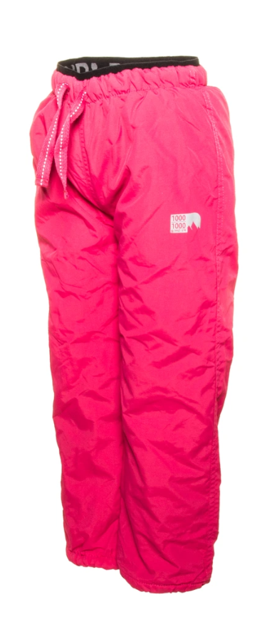 Levně Pidi Lidi Kalhoty zateplené fleece pink outdoorové