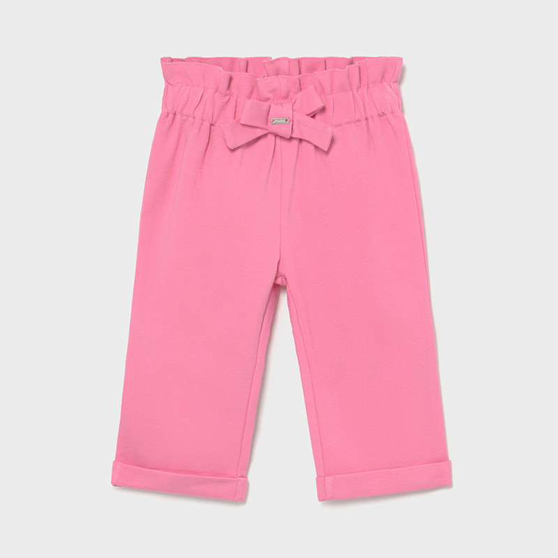 Kalhoty s nižším sedem tmavě růžové BABY Mayoral velikost: 68 (6 měsíců)