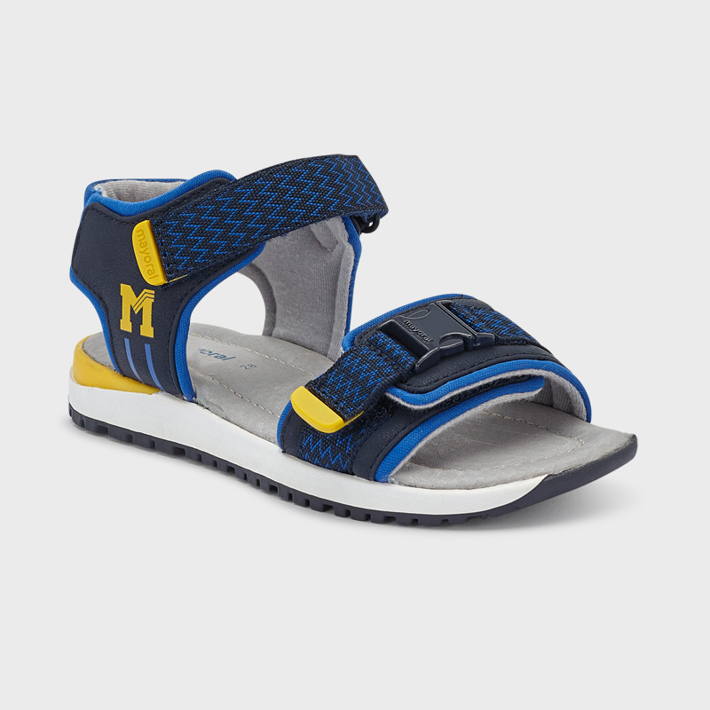 Sandále kožené M žluto-modré MINI Mayoral velikost: 32