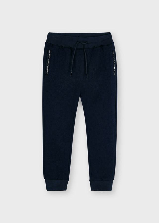 Teplákové kalhoty s kapsami COMFORT tmavě modré MINI Mayoral velikost: 128