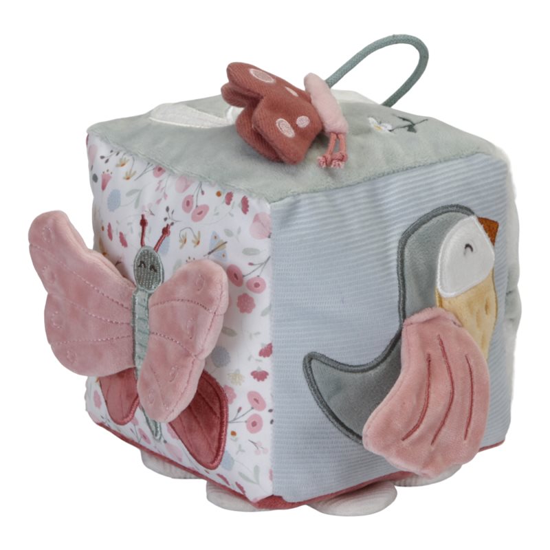 0016910 little dutch activiteitenkubus flowers butterflies flowers butterflies 0