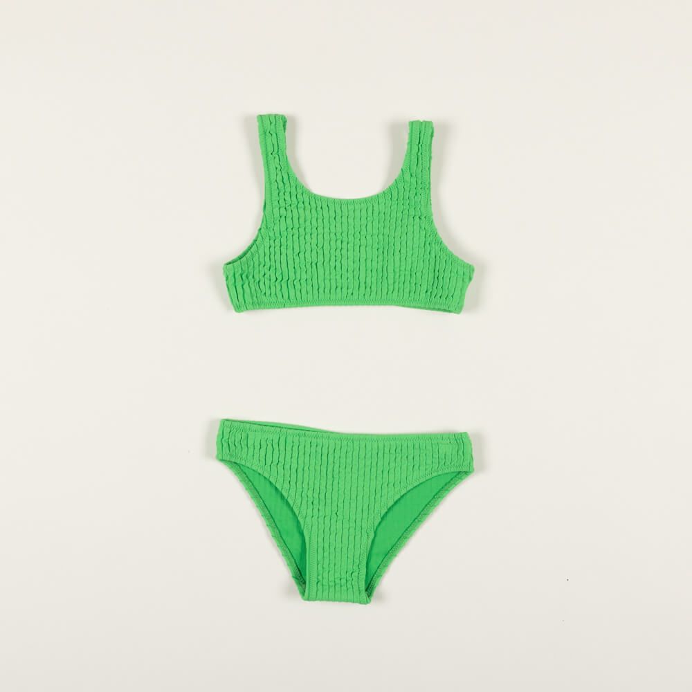 Plavky dvoudílné WRAP elektrická zelená  Extreme Intimo velikost: 10