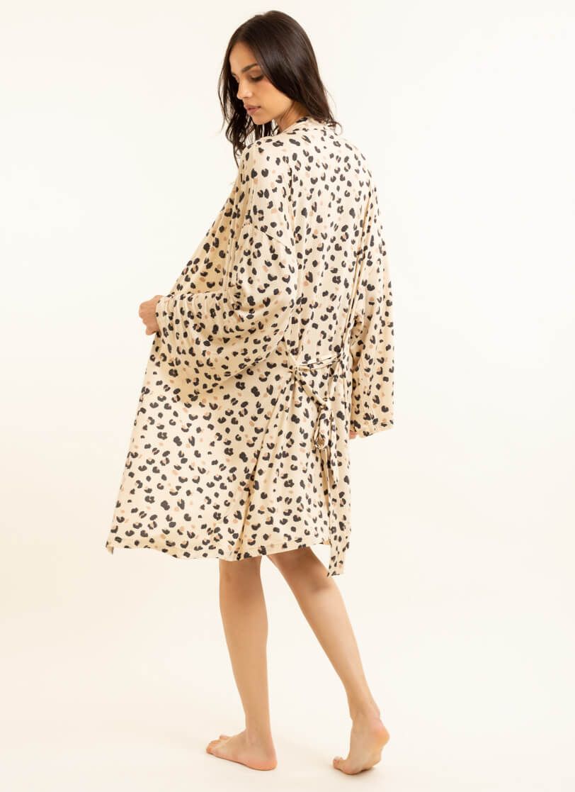 Dámský župan leopard viskóza Extreme Intimo