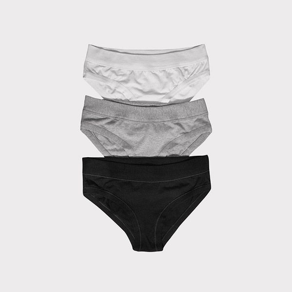 Dámské kalhotky 3 pack jednobarevné černá  Extreme Intimo