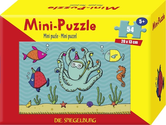 Levně Mini Puzzle Zvířátka DIE SPIEGELBURG tužka lill: Chobotnice