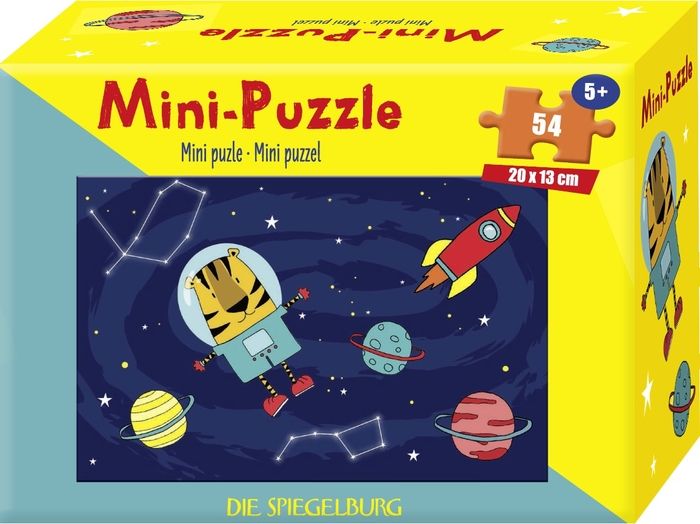 Levně Mini Puzzle Zvířátka DIE SPIEGELBURG tužka lill: Tygřík