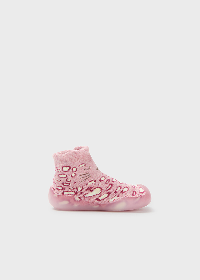 Boty ponožkové LEOPARD růžové BABY Mayoral velikost: 86 (18 měsíců)