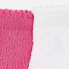 2 pack ponožek s dírkami růžovo-bílé MINI Mayoral