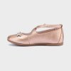 Balerínky s překřížením metalické rosegold MINI Mayoral
