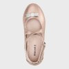 Balerínky s překřížením metalické rosegold MINI Mayoral