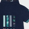 Triko polo krátký rukáv aplikace MYRL tmavě modré BABY Mayoral