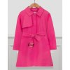 Kabát / trenčkot s páskem tmavě růžový Abel & Lula
