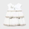 d10466may mayoral cream girls dress cream linen beige tier trim butterfly applique baby dresses 1971 cream 4 1