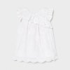 pre order mayoral 1990 white embroidered dress 681346