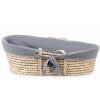 CHILDHOME KOŠÍK PRO MIMINKO NATURAL + MATRACE + POTAH JERSEY GREY Childhome