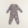 Pyžamo s dlouhým rukávem BULDOČCI šedé BABY Extreme Intimo