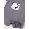 Set ovrálků s krátkým rukávem GEPARD šedý NEWBORN Mayoral