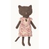 Kočka v šatičkách látková tmavě šedá Maileg