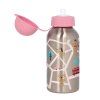 Lahvička z nerezové oceli na pití Psi růžová (400 ml) sigikid