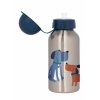 Lahvička z nerezové oceli na pití Pejsci modrá (400 ml) sigikid