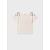 Tričko s krátkým rukávem krepové smetanové JUNIOR Mayoral