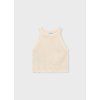 Top háčkovaný halter smetanový MINI Mayoral