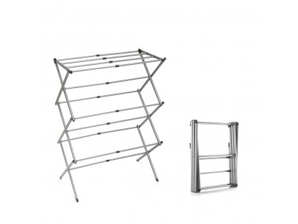 Összecsukható és kihúzható fém ruhaszárító 3 szinttel Cloxy InnovaGoods (11 Rudas)