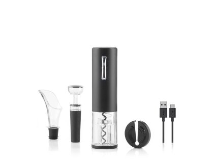 Újratölthető elektromos dugóhúzó bortartozékokkal Corklux InnovaGoods