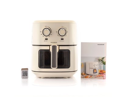 InnovaGoods Olajmentes Sütő Vynner Pro 6500 Rozsdamentes acél Krémszín 1700 W 6,5 L