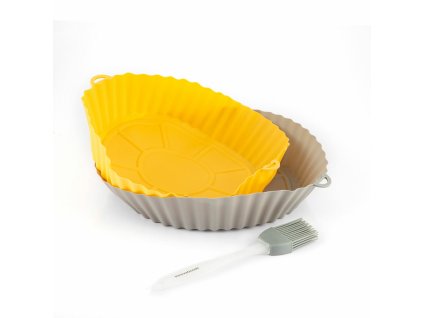 Szilikon kosarak kefével Air Fryerhez Mollicon InnovaGoods 2 egység