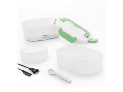 Elektromos Ételtároló, és Ételmelegítő, InnovaGoods, fehér-zöld, 220-240V hálózati kábellel