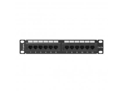 12 Portos UTP 5e Kategóriás Patch Panel Lanberg PPU5-9012-B