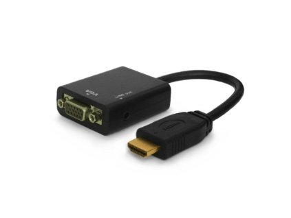 HDMI–VGA Adapter Savio CL-23 Fekete
