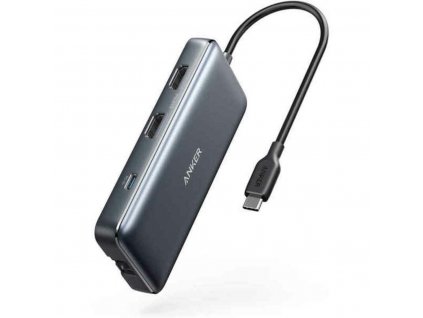 USB elosztó Anker A8380 Fekete
